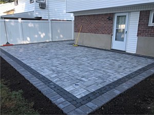 cambridge river rock border double limestone quarry patio coal